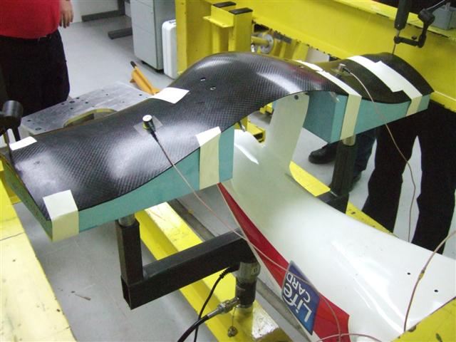 Formula One Front Wing being tested