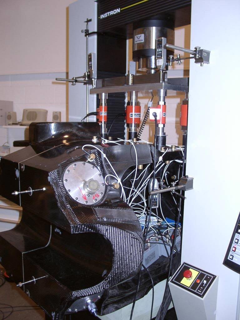 Non-destructive testing of a Formula One monocoque